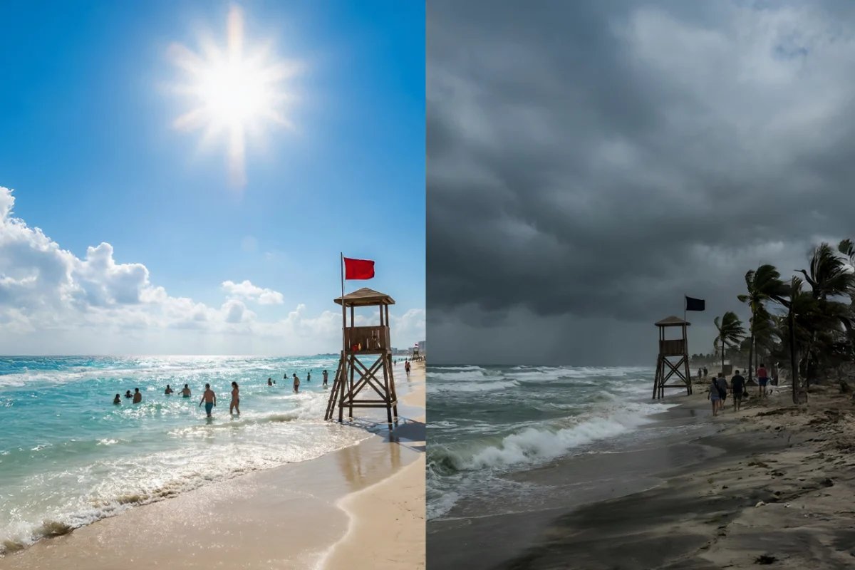 Red vs. Black Flags The Crucial Difference Every Cancun Swimmer Needs To Know