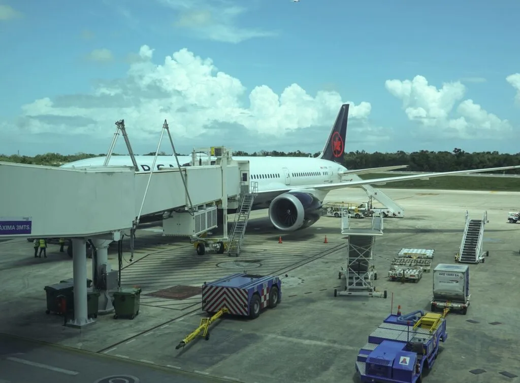 Air canada Plane at Cancun Gate