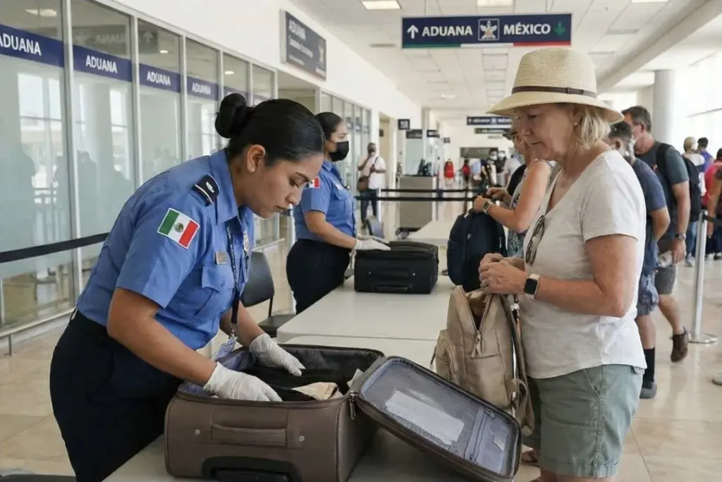 Bag inspection Cancun