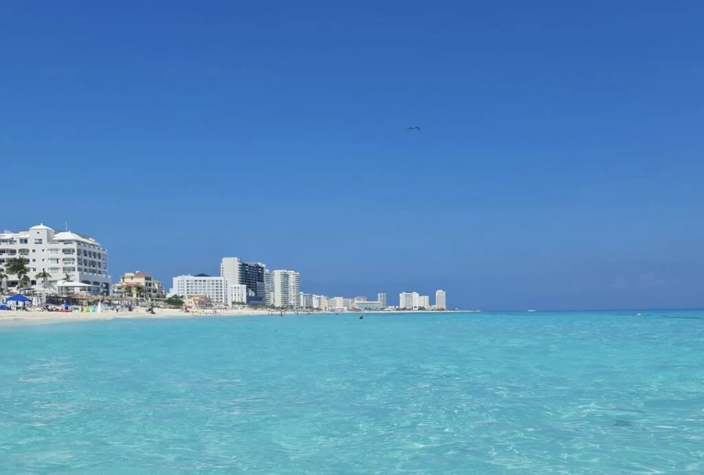 Cancun Hotel Zone From Water Original Photo By Trevor Kucheran 