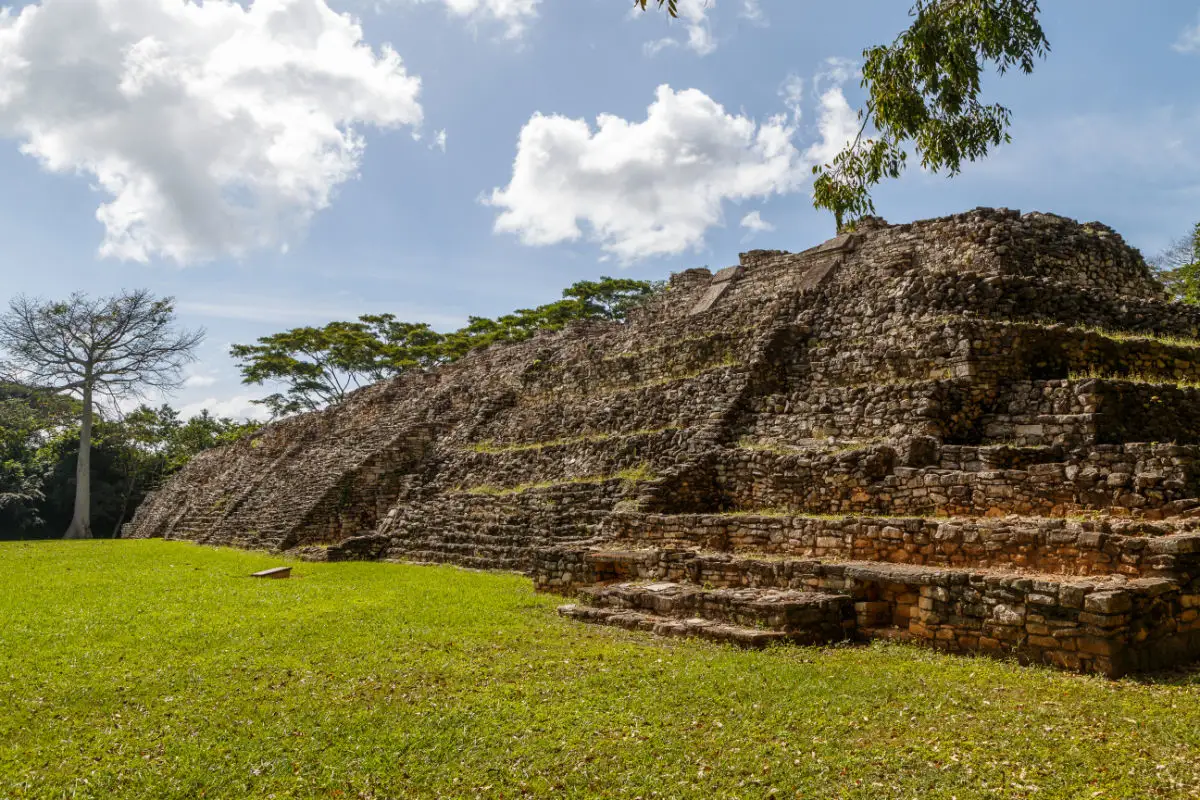 Ruins of the pre-Hispanic Mayan town Pomona, Tabasco, Mexico