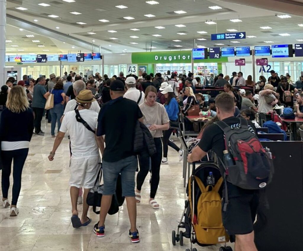 Busy Cancun Airport