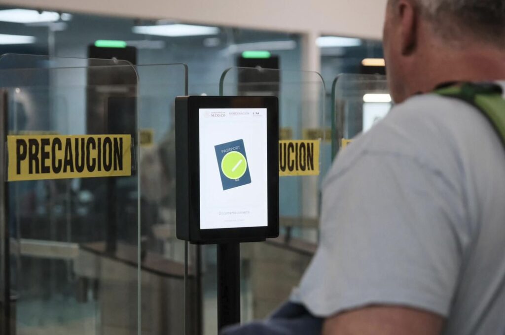 Man Goes Through Cancun E-Gates