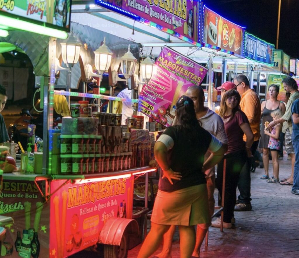 Outdoor food market