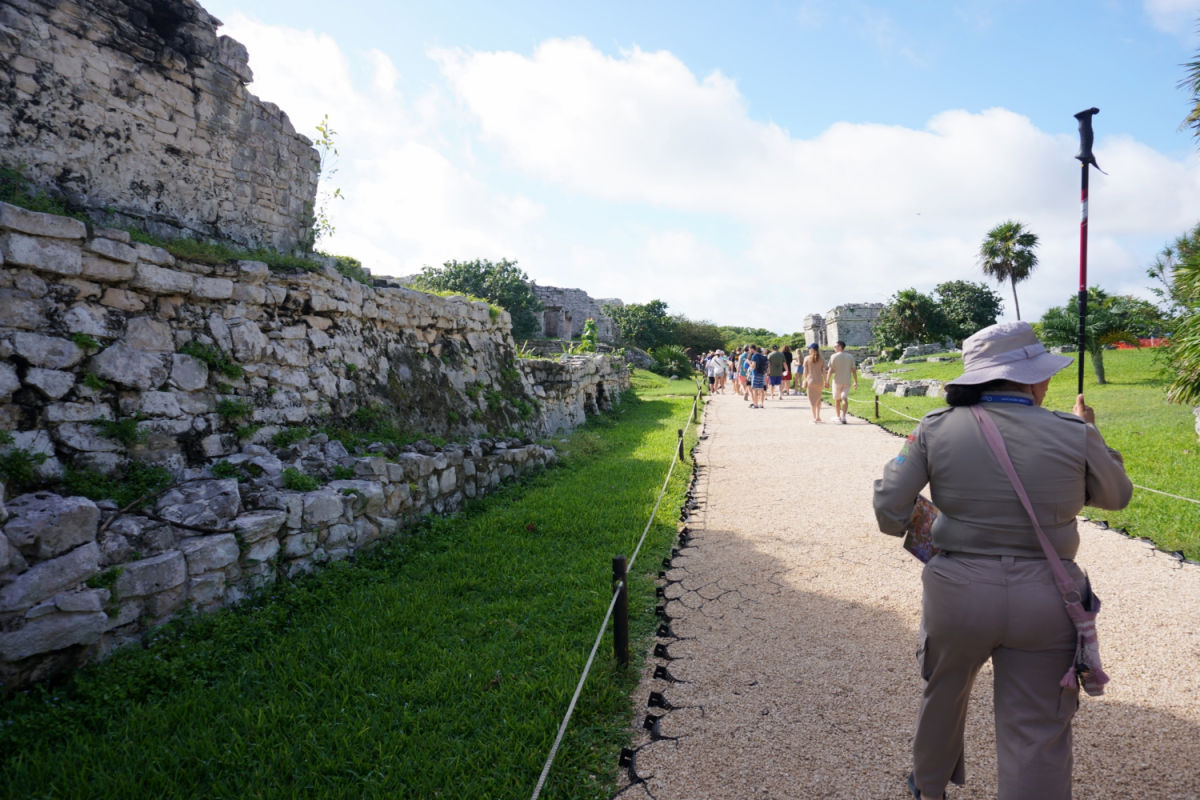 Tulum, Quintana Roo, Mexico Guided tour of the ruins of Tulum.