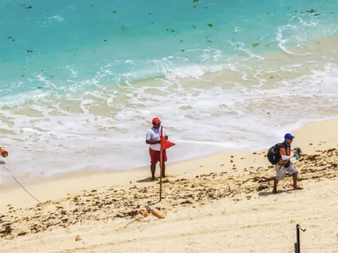 Cancun Lifeguard on beach