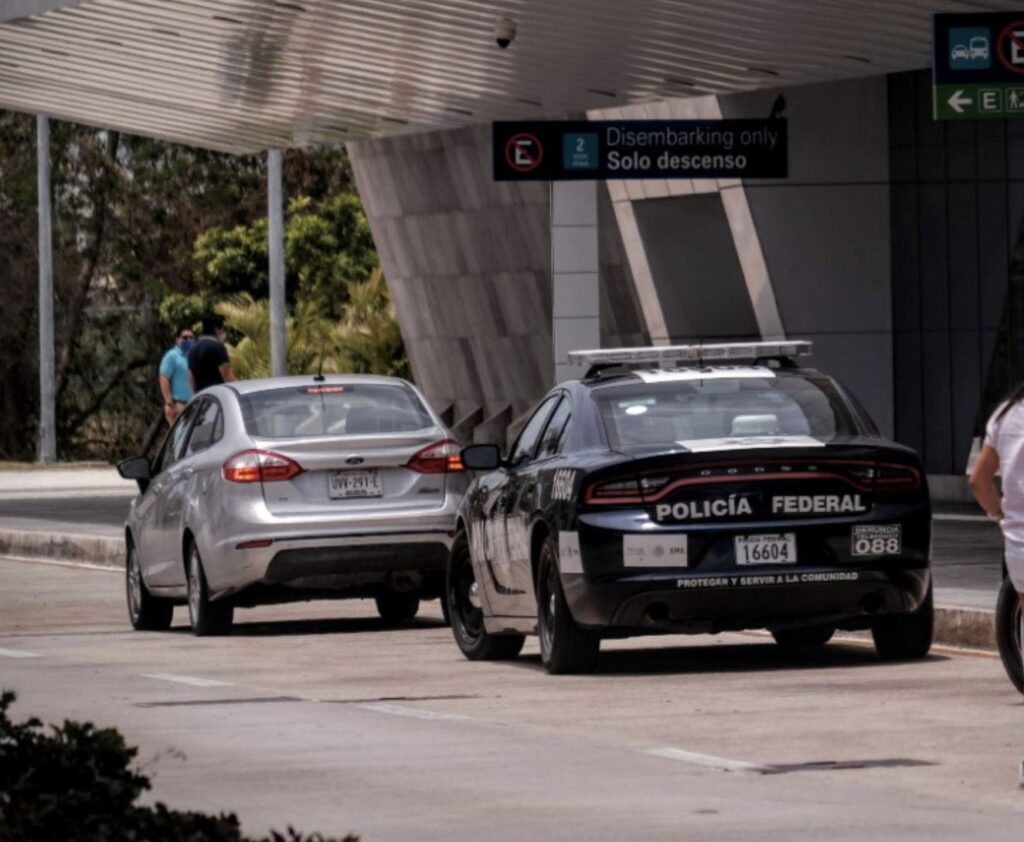 Police car airport