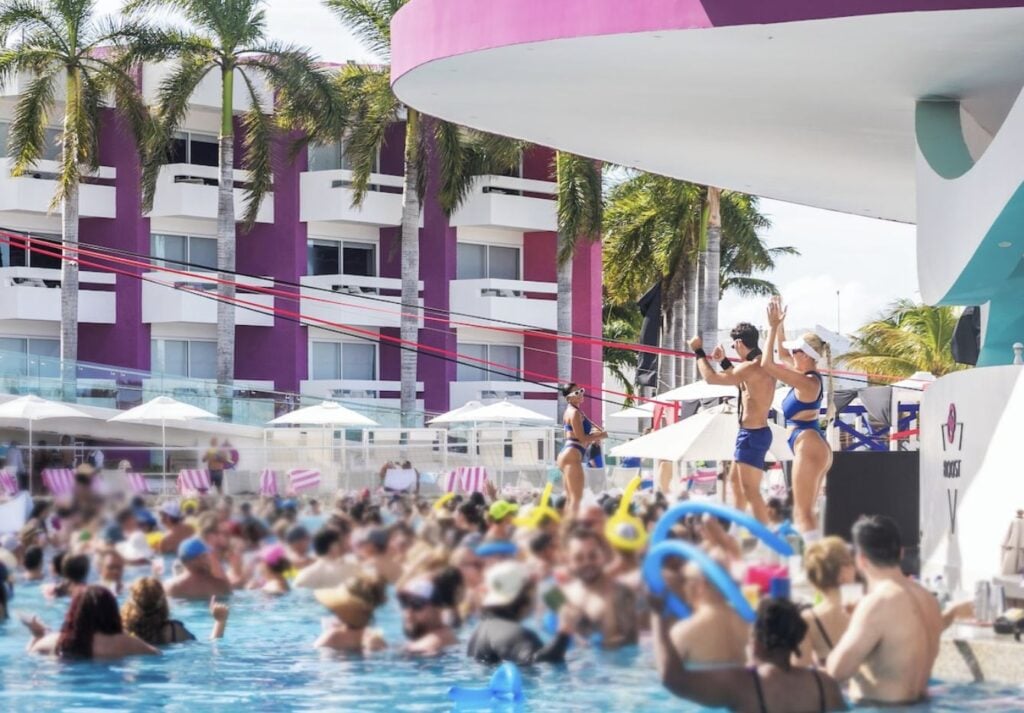 Resort pool party Temptations