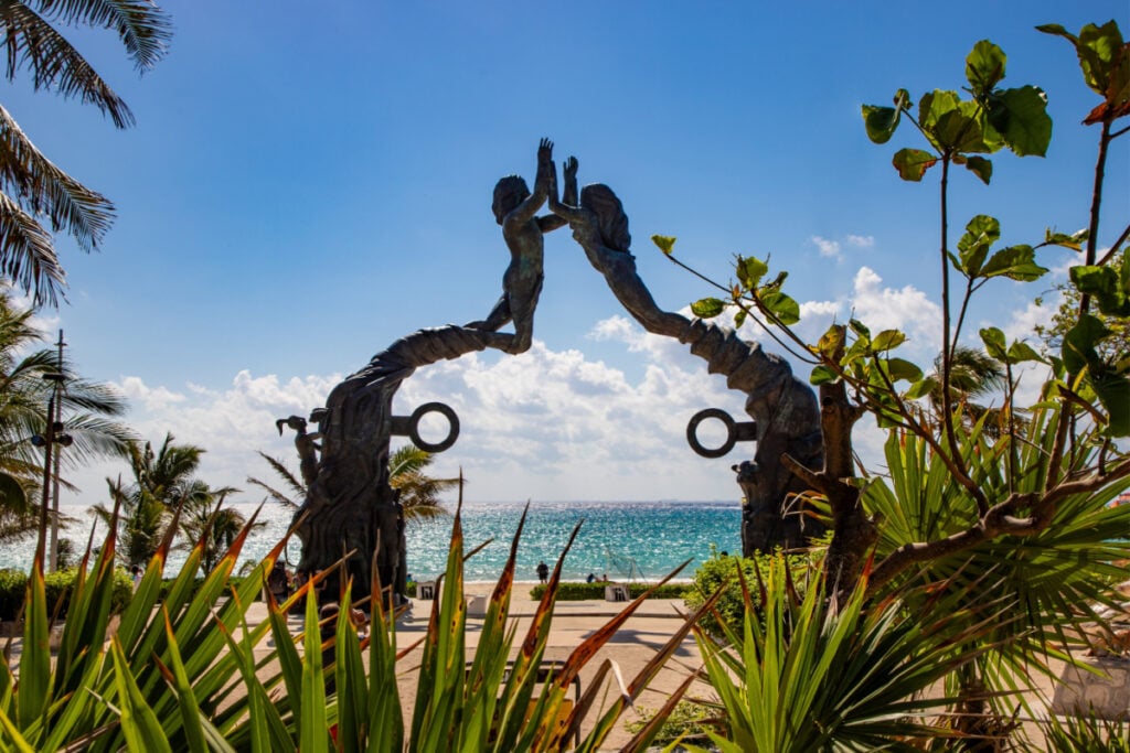 View from Portal Maya in Playa del Carmen, Mexico, on Holy Week.