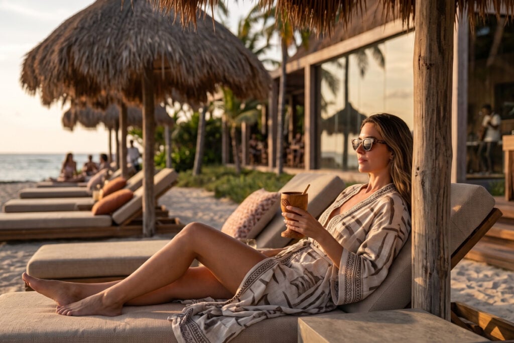 woman at a Tulum hotel