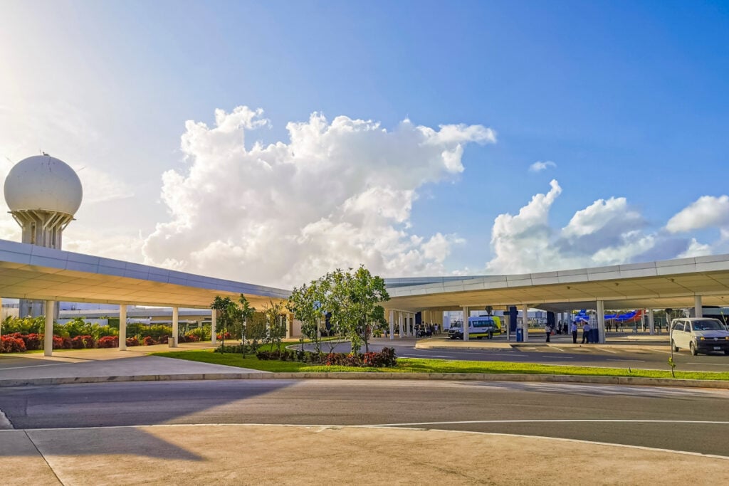 Cancun international airport outdoor in Cancun Quintana Roo in Mexico.