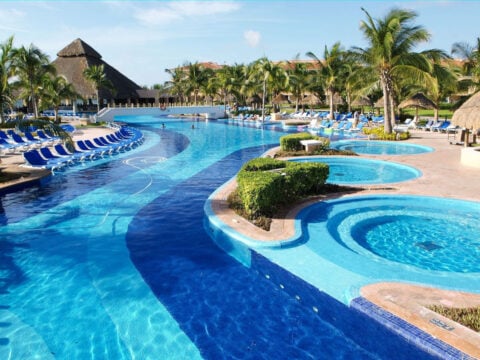 Pool at a cancun resort